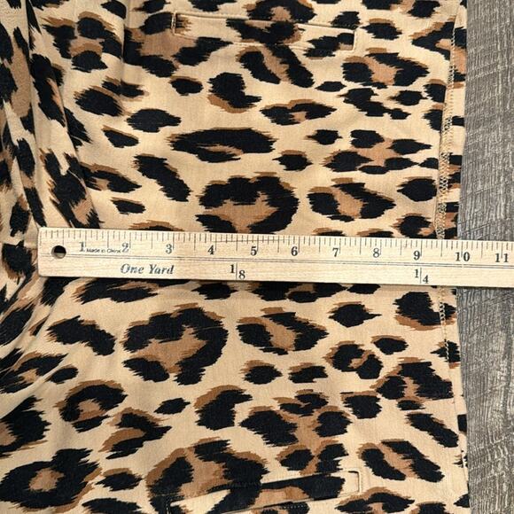 Chico's Women's Juliet Animal Print Ankle Pants Tan Size M/8 - Picture 6 of 10